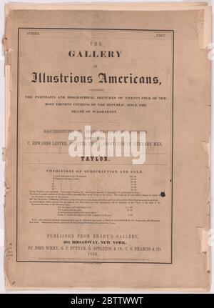 Biographie von Zachary Taylor. Stockfoto