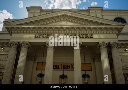 Das Lyceum Theatre im Londoner West End zeigt den König der Löwen. London Stockfoto