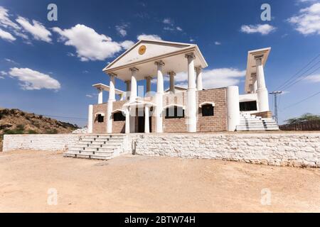 Denkmal von Alexander dem Großen, Schlacht von den Hydaspes, Jalalpur, Jhelum Fluss, Jhelum Bezirk, Punjab Provinz, Pakistan, Südasien, Asien Stockfoto