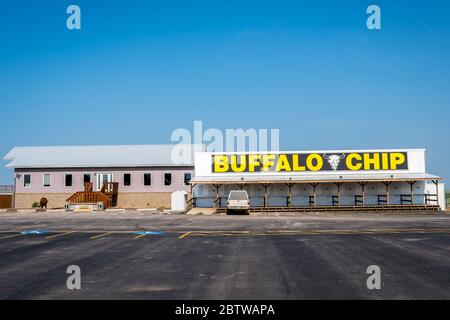 Sturgis, SD, USA - 29. Mai 2019: Der Buffalo Chip Campground Stockfoto