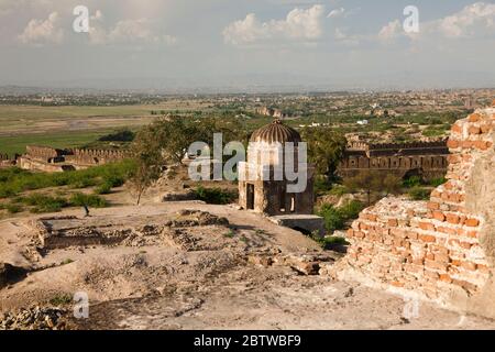 Rohtas Fort, westliche Burgmauer und Tor, Jhelum Bezirk, Punjab Provinz, Pakistan, Südasien, Asien Stockfoto