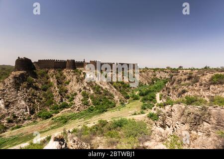 Rohtas Fort, Eastern Walls, Jhelum District, Punjab Province, Pakistan, Südasien, Asien Stockfoto