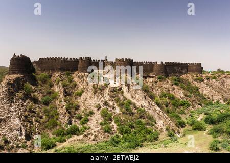 Rohtas Fort, Eastern Walls, Jhelum District, Punjab Province, Pakistan, Südasien, Asien Stockfoto