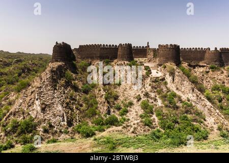 Rohtas Fort, Eastern Walls, Jhelum District, Punjab Province, Pakistan, Südasien, Asien Stockfoto