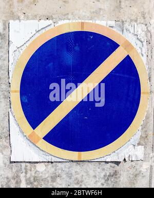 Kein Parkplatz-Schild Stockfoto