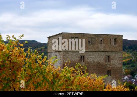 Y Castle ganz in der Nähe im Stetten Weingarten auch Weinberg, Deutschland. Stockfoto