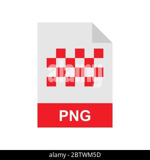 Vektorsymbol für PNG-Dateien Stock Vektor