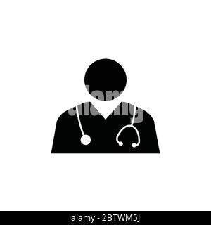 Vektorsymbol Arzt. Medizin-Logo Stock Vektor