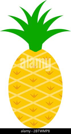 Ananas Grafik Design Vorlage Vektor isoliert Stock Vektor