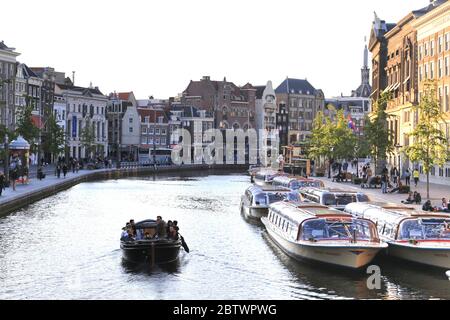 Amsterdam, Niederlande Mai 18 2019 die schöne Aussicht auf die Kanäle in Amsterdam Stockfoto