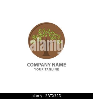 Abstrakt elegante Baum Blume Linie Logo Symbol Vektor-Design. Universal Creative Premium Solid Symbol. Anmutige linierte Vektorzeichen. Stock Vektor