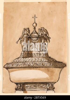 Entwurf für eine Taufschrift. Laufende Forschung Stockfoto