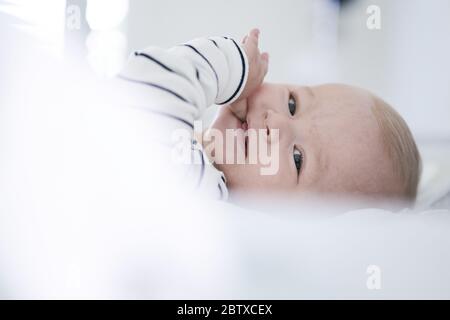 Marktoberdorf, Deutschland, 27. Mai 2020 Fotoshooting Baby LUCA © Peter Schatz / Alamy Stock Photos MR=Ja, Modell veröffentlicht Stockfoto