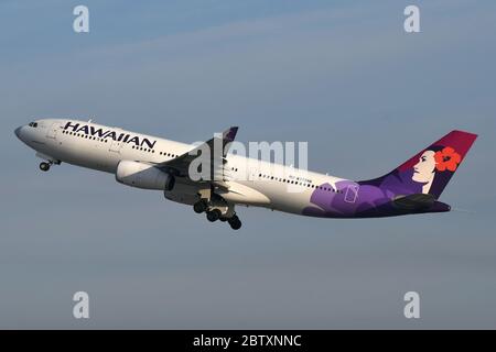 HAWAIIANISCHE FLUGGESELLSCHAFTEN AIRBUS A330-200 N379HA Stockfoto