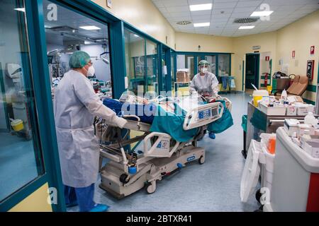 Italien, Pavia, San Matteo Krankenhaus, Intensivstation Stockfoto