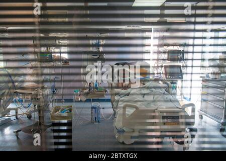 Italien, Pavia, San Matteo Krankenhaus, Intensivstation Stockfoto