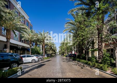 Der Bezirk bei Green Valley Ranch ist eine gehobene Mixed-Use-Entwicklung in Henderson, Nevada, neben dem Osten der Green Valley Ranch. Stockfoto