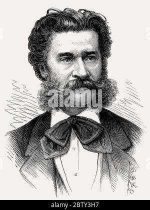 Johann Strauss II. Oder Johann Strauss Jr., 1825 – 1899, österreichischer Komponist der Lichtmusik Stockfoto