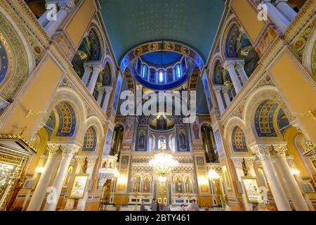 Metropolitan Kathedrale der Verkündigung, Athen, Griechenland, Europa Stockfoto