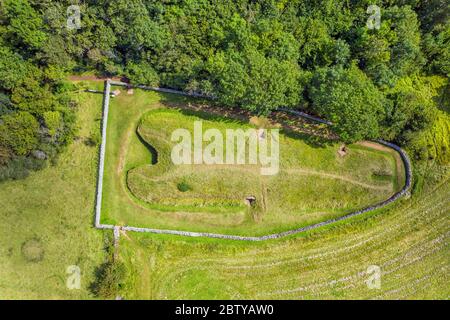 Belas Knap Neolithische Grabkammer, Winchcombe, Cotwolds, Gloucestershire, England, Großbritannien, Europa Stockfoto