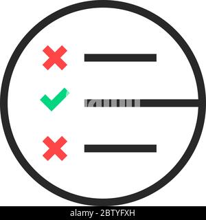 Schwarzes, dünnes, rundes Logo Stock Vektor