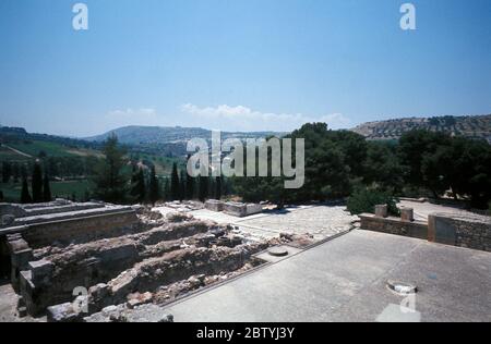 Ruinen der antiken Stadt Lato aus dem 4.-5. Jahrhundert v. Chr., Kreta, Griechenland, abgebildet im Jahr 1976 Stockfoto