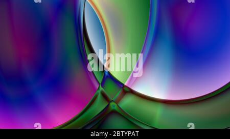 Abstrakter Sphärischer Prismenhintergrund Stockfoto