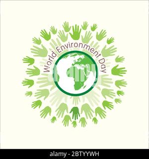 Kreative Vektor-Illustration der Welt Umwelt Tag Banner Design Stock Vektor