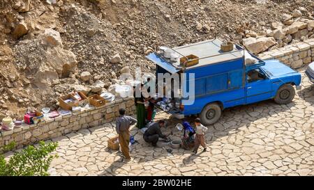 Hausierer in Palangan: Das verlorene Paradies (Provinz Kurdistan) Stockfoto