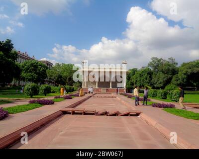 Red Fort Campus, Lal Qila Delhi - UNESCO-Weltkulturerbe, Indien Stockfoto