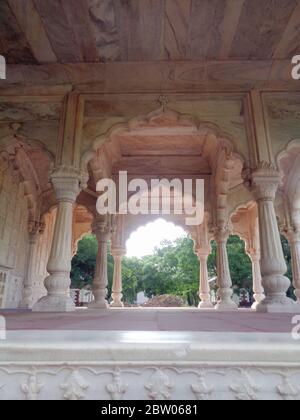 Red Fort Campus, Lal Qila Delhi - UNESCO-Weltkulturerbe, Indien Stockfoto