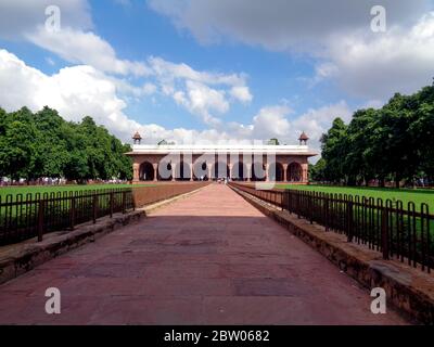 Red Fort Campus, Lal Qila Delhi - UNESCO-Weltkulturerbe, Indien Stockfoto