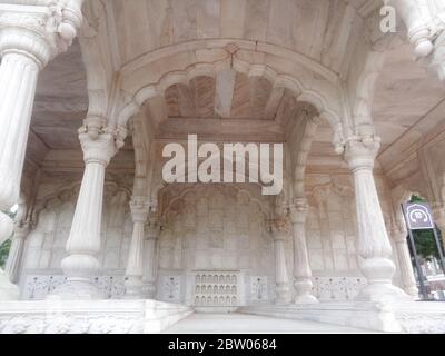 Red Fort Campus, Lal Qila Delhi - UNESCO-Weltkulturerbe, Indien Stockfoto