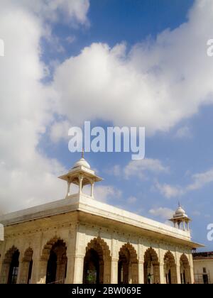 Red Fort Campus, Lal Qila Delhi - UNESCO-Weltkulturerbe, Indien Stockfoto