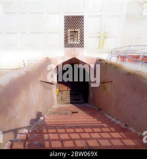 Red Fort Campus, Lal Qila Delhi - UNESCO-Weltkulturerbe, Indien Stockfoto