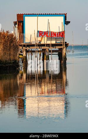 Italien Venetien Delta des Flusses Po Nationalpark - Sacca di Scardovari Stockfoto