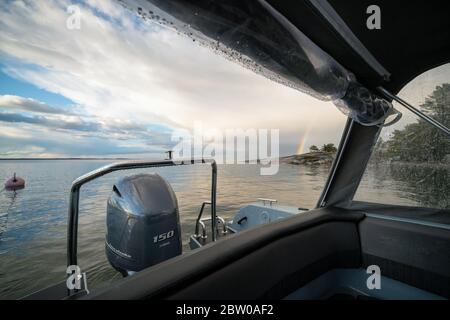 Auf der Insel Bylandet, Kirkkonummi, Finnland Stockfoto