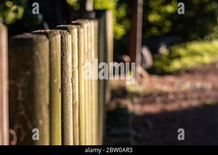 Pasa manos de madera Stockfoto