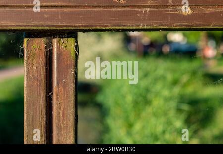 Pasa manos de madera Stockfoto