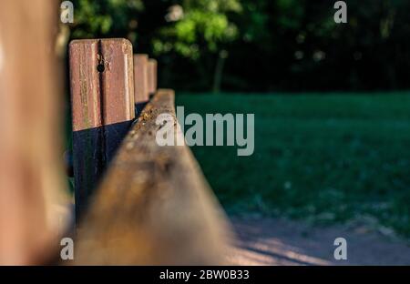 Pasa manos de madera Stockfoto