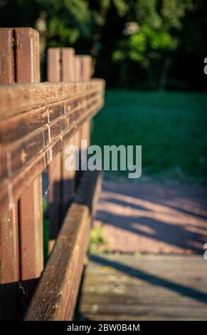 Pasa manos de madera Stockfoto