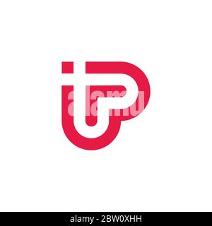 Brief r einfaches geometrisches lineares Design Logo Vektor Stock Vektor