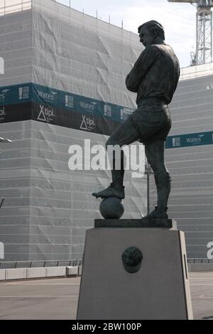 Bobby Moore Monument, Wembley Stadion, London Stockfoto