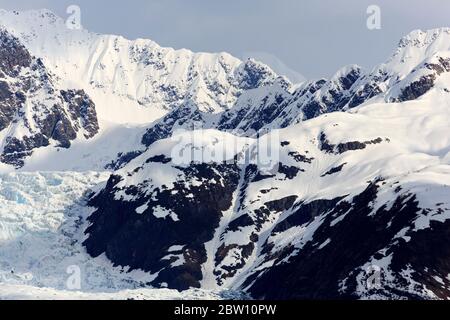 Gletscher im College Fjord, Alaska, USA Stockfoto