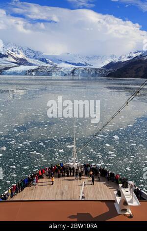 Harvard Clacier im College Fjord, Alaska, USA Stockfoto