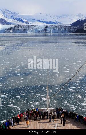 Harvard Clacier im College Fjord, Alaska, USA Stockfoto