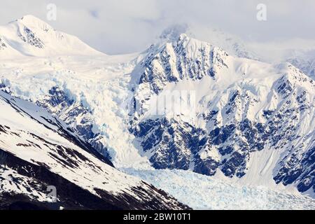 Chugach Mountains im College Fjord, Alaska, USA Stockfoto