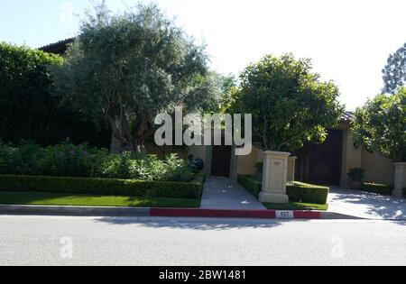 Holmby Hills, Kalifornien, USA 28. Mai 2020 EIN allgemeiner Blick auf die Atmosphäre von Andy William's Haus am 157 Delfern Drive am 28. Mai 2020 in Holmby Hills, Kalifornien, USA. Foto von Barry King/Alamy Stock Photo Stockfoto