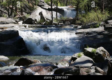 Reihe von Wasserfällen Stockfoto