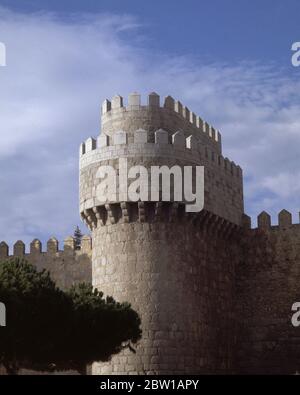 VISTA EXTERIOR DE LOS CALABOZOS DEL ALCAZAR DE AVILA. Lage: ALCAZAR. AVILA. SPANIEN. Stockfoto